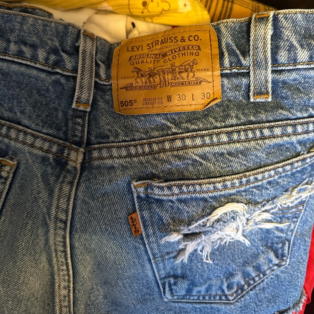 Distressed Levi’s Shorts